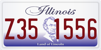 IL license plate Z351556