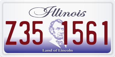 IL license plate Z351561