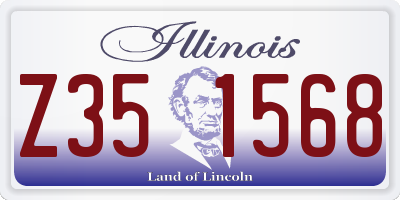 IL license plate Z351568