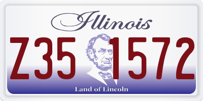 IL license plate Z351572