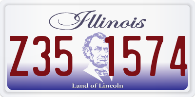 IL license plate Z351574