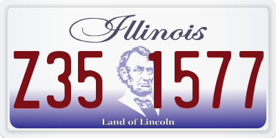 IL license plate Z351577