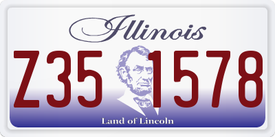 IL license plate Z351578
