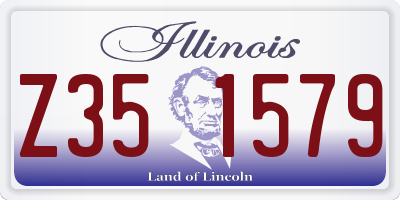 IL license plate Z351579