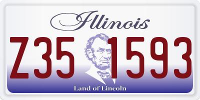 IL license plate Z351593