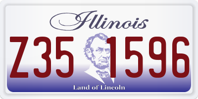 IL license plate Z351596