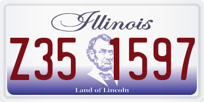 IL license plate Z351597