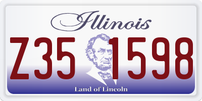 IL license plate Z351598