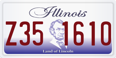IL license plate Z351610