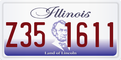 IL license plate Z351611
