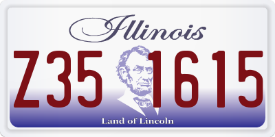 IL license plate Z351615