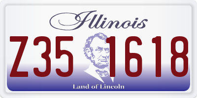 IL license plate Z351618