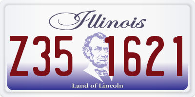 IL license plate Z351621