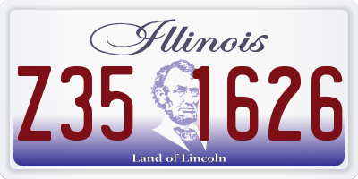 IL license plate Z351626