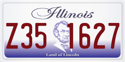 IL license plate Z351627