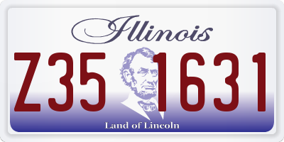 IL license plate Z351631