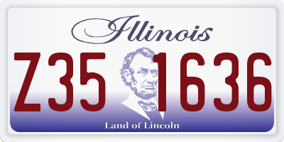 IL license plate Z351636