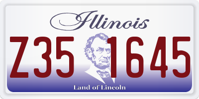 IL license plate Z351645