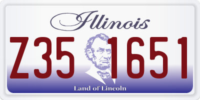 IL license plate Z351651