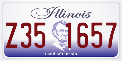 IL license plate Z351657