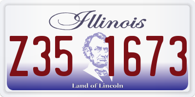 IL license plate Z351673