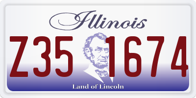IL license plate Z351674