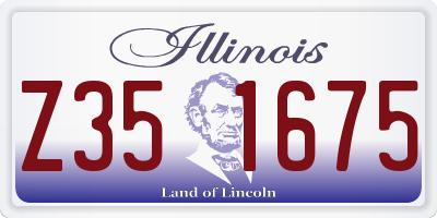 IL license plate Z351675