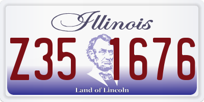 IL license plate Z351676