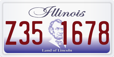 IL license plate Z351678
