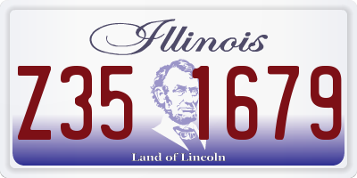 IL license plate Z351679
