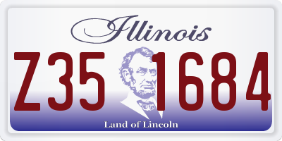 IL license plate Z351684