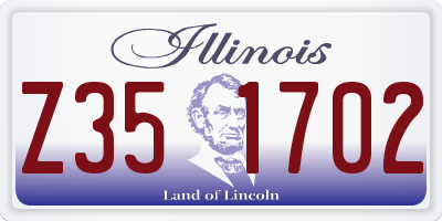IL license plate Z351702