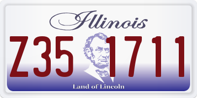 IL license plate Z351711