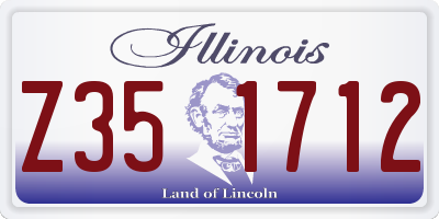 IL license plate Z351712