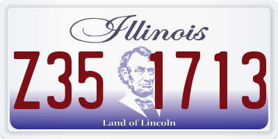 IL license plate Z351713