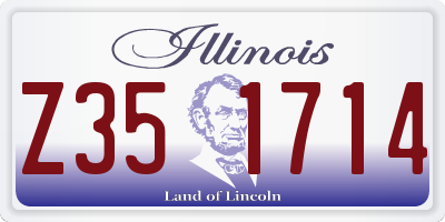 IL license plate Z351714