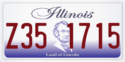 IL license plate Z351715