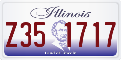 IL license plate Z351717
