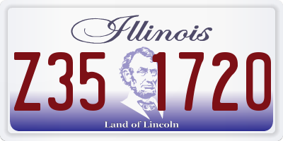 IL license plate Z351720