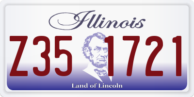 IL license plate Z351721