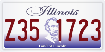 IL license plate Z351723