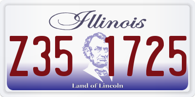 IL license plate Z351725