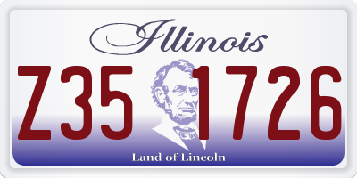 IL license plate Z351726