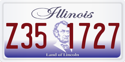 IL license plate Z351727