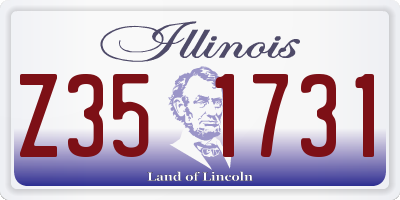 IL license plate Z351731