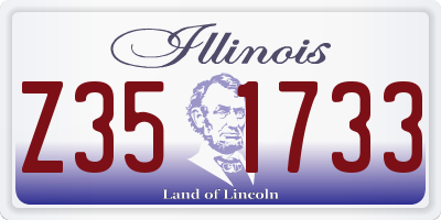 IL license plate Z351733