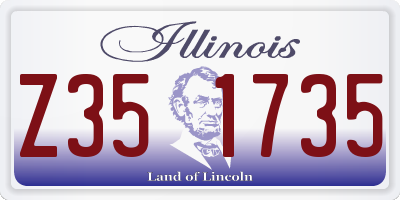 IL license plate Z351735