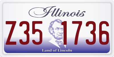 IL license plate Z351736
