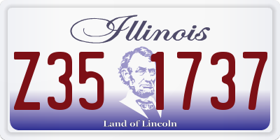 IL license plate Z351737