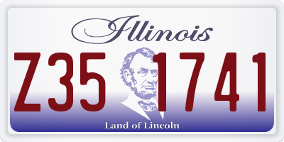 IL license plate Z351741